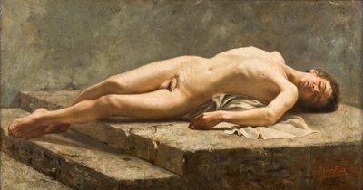 مستلق عارية بواسطة كارلوس باكا فلور