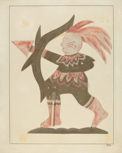 ريشة الطقس الهندي ، ج. 1936. بواسطة كارول لارسون