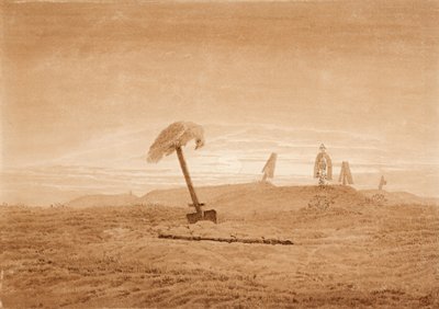 المناظر الطبيعية مع القبور ، ج. 1835-1837 بواسطة كاسبار ديفيد فريدريش