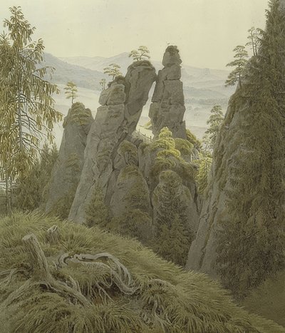 البوابة على Neurathen. حوالي 1837-1840 بواسطة كاسبار ديفيد فريدريش