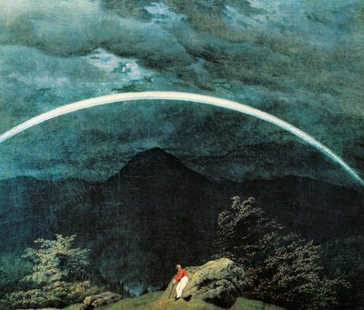 تفاصيل المناظر الطبيعية الجبلية مع قوس قزح ، بقلم كاسبار ديفيد فريدريش (1774-1840) بواسطة كاسبار ديفيد فريدريش