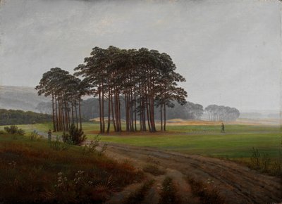 "" Moments de la journalee: le midi "(أوقات النهار: منتصف النهار) Peinture de Caspar David Friedrich (1774-1840) 1821-1822 - ألوان زيتية على قماش قاتمة 22x30 سم Niedersaechsisches Landesmuseum ، هانوفر بواسطة كاسبار ديفيد فريدريش