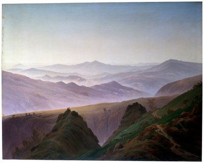 صباحًا في الجبال ، قبل عام 1823. بواسطة كاسبار ديفيد فريدريش