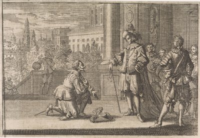 ركع تشارلز الرابع دوق لورين أمام لويس الثالث عشر عام 1641 بواسطة كاسبار لويكن (منسوب إلى)