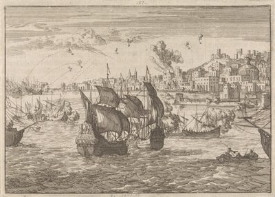 قصف الأسطول الفرنسي جنوة عام 1684 بواسطة كاسبار لويكن