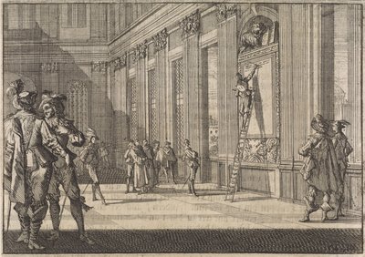 ترميم النقش للفينيسيين في قصر الفاتيكان في روما ، 1643 بواسطة كاسبار لويكن