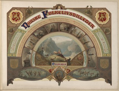 رسم توضيحي مأخوذ من كتاب Norske Folkelivsbilleder بواسطة Tidemand ، Adolph ونشره Chr. بواسطة كاسبار شورن