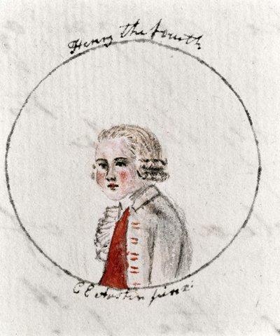 Henry IV، c.1790 (قلم وحبر ومرحاض على ورق) بواسطة كاساندرا أوستن