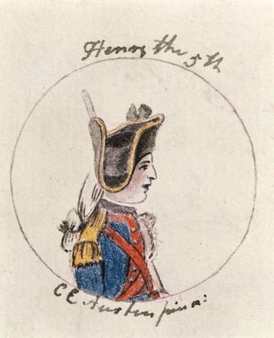 Henry V، c.1790 (قلم وحبر ومرحاض على ورق) بواسطة كاساندرا أوستن