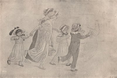 "رسم بالألوان المائية للطباعة الملونة على شكل كتل خشبية" ، ١٨٨٠-١٨٩٠ ، ١٩٢٣ بواسطة كاثرين غريناواي