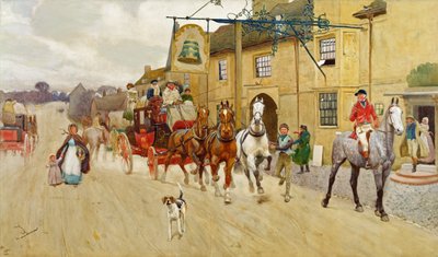 The Great North Road, The Bell at Stilton بواسطة سيسيل تشارلز وندسور الدين