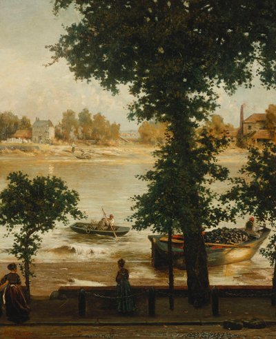 أمسية صيفية في Cheyne Walk ، 1870-1871 بواسطة سيسيل جوردون لوسون