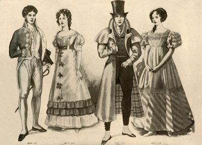 ملابس 1824-1835 ، 1907 ، 1937. بواسطة سيسيل تروت