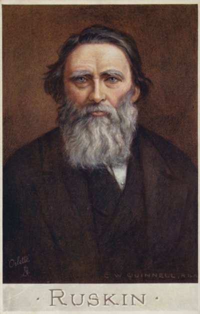 جون روسكين (1819-1900) ، كاتب إنجليزي وناقد فني وفنان ومفكر اجتماعي بواسطة سيسيل واتسون كوينيل