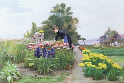 حديقة الزهور ، 1888 بواسطة Cesar Pattein