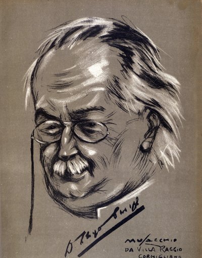 ديفيد لويد جورج (1863-1945) ، سياسي بريطاني. كارتون من قبل سيزار موساكيو (مواليد 1882) بواسطة سيزار أنيبالي موساشيو