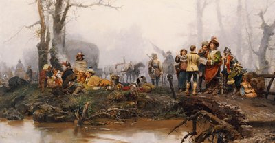 المخيم ، 1878 بواسطة قيصر أوغست ديتي