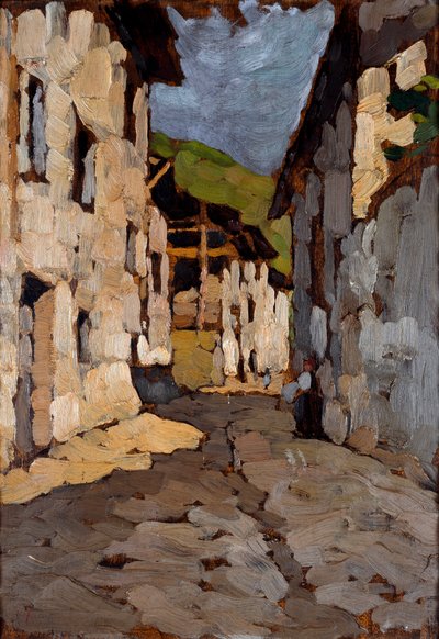 منازل ريفية (زيت على قماش بواسطة سيزار بالبي دي روبيكو