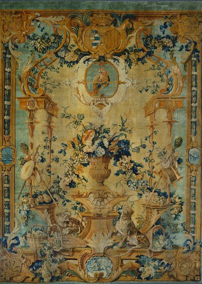 لوحة مصنع الصابون: الخريف ، ج. 1717. بواسطة ورش عمل Chaillot مصنع Royal Savonnerie