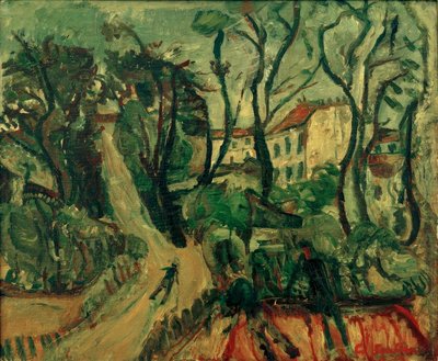 الفصل Soutine ، والمناظر الطبيعية مع المنازل بواسطة حاييم سوتين
