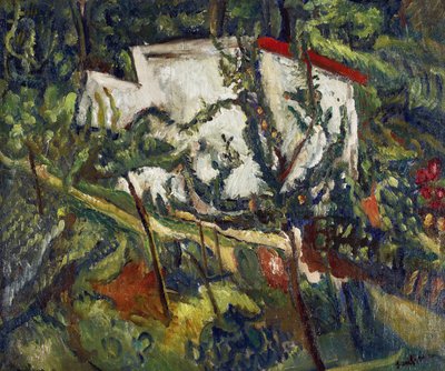Maison de Clamart لوحة رسم حاييم سوتين (1893-1943) ، ج. 1918 - زيت على قماش ، 60x72،8 - مجموعة خاصة بواسطة حاييم سوتين