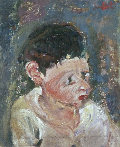 Portrait of boy (oil on canvas) بواسطة حاييم سوتين