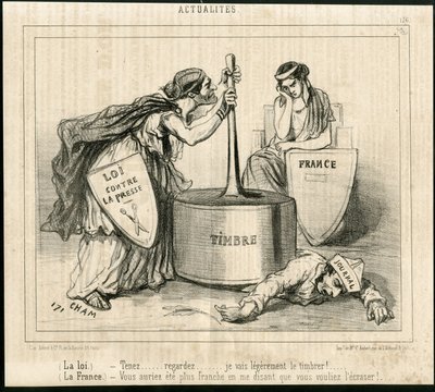 رسم توضيحي لشام (1819-1879) في لو شاريفاري بواسطة أميدي دي نوي (شام)