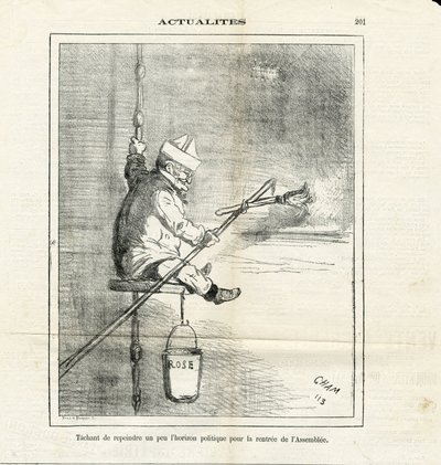رسم توضيحي لشام (1819-1879) في لو شاريفاري بواسطة أميدي دي نوي (شام)