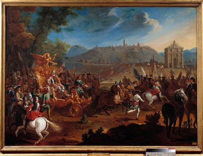 انتصار تشارلز الخامس دوق لورين (1643-1690) بانتصاره على الأتراك. لوحة تشارلز هيربل (1656-1703) بواسطة تشارلز هيربل
