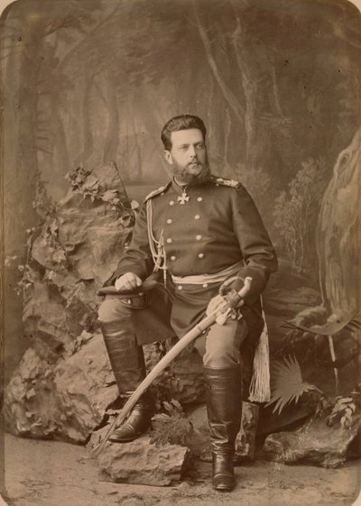 فلاديمير الكسندروفيتش دي روسي - صورة لدوق روسيا الأكبر فلاديمير ألكساندروفيتش (1847-1909) ، بقلم بيرجاماسكو ، تشارلز (كارل) (1830-1896). ألبومين Photo، ca 1878. Russian State Film and Photo Archive، Krasnogorsk بواسطة تشارلز برجاماسكو