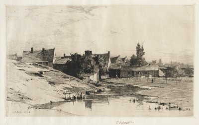 منازل قديمة بالقرب من بروج ، 1884-1888. بواسطة تشارلز آدامز بلات