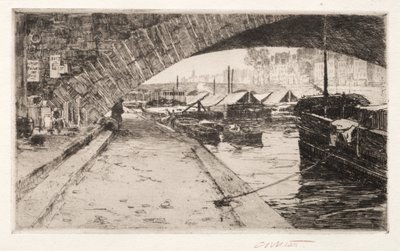 تحت بونت ماري ، باريس ، 1887. بواسطة تشارلز آدامز بلات