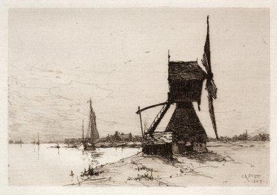 طاحونة هوائية على طول الساحل ، 1884. بواسطة تشارلز آدامز بلات
