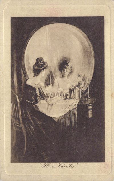 Tout est vanite - All is Vanity par Gilbert، Charles Allan (1873-1929)، c. 1900 - الطباعة الحجرية - مجموعة خاصة بواسطة Charles Allan Gilbert