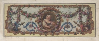 تصميم لمقعد أريكة من القماش ، 1721. بواسطة تشارلز أنطوان كويبل