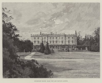 Hughenden Manor ، منظر خلفي وحدائق خاصة بواسطة تشارلز أوغست لويي