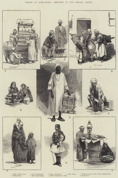 أهل الإسكندرية بواسطة Charles Auguste Loye