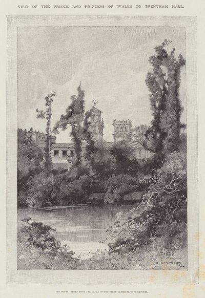 زيارة أمير وأميرة ويلز إلى قاعة ترينتهام بواسطة Charles Auguste Loye