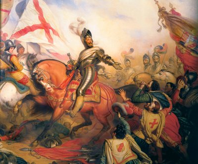 "الملك هنري الرابع في معركة إيفري" رسم للبارون تشارلز فون ستوبين بواسطة تشارلز أوغست ستوبين
