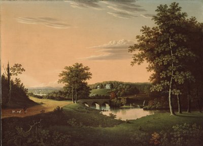 Point Breeze ، ملكية جوزيف نابليون بونابرت في Bordentown ، نيو جيرسي ، 1817-20 بواسطة تشارلز ب.لورانس