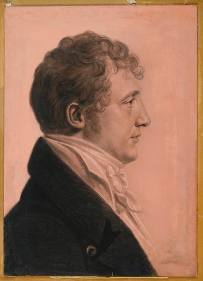 جيمس ألكسندر فولتون من جبل. إيرين ، c.1808 (فحم ، طباشير أبيض وقلم تلوين باستري على ورق على متن الطائرة) بواسطة شارل بالتازار جوليان فيفريت دي سان مين