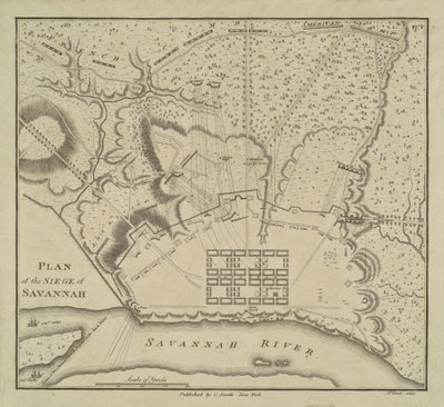 خطة حصار سافانا 1796. بواسطة شارل بالتازار جوليان فيفريت دي سان مين