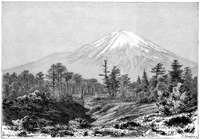 جبل فوجي ، اليابان ، 1895. بواسطة تشارلز باربانت