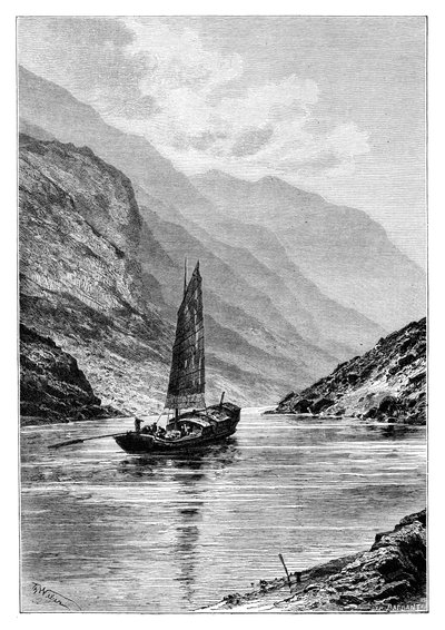 نهر اليانغتسي العلوي ، الصين ، 1895. بواسطة تشارلز باربانت