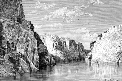مضيق ماربل روكس ، الهند ، 1895. بواسطة تشارلز باربانت