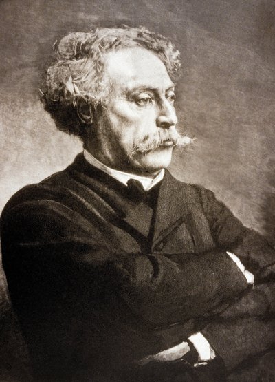 الكسندر دوماس فيلس (1824-1895) كاتب فرنسي ، بعد ليون بونات (نقش) بواسطة تشارلز بود