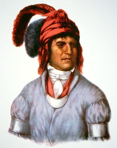 ليداجي ، رئيس شعب الخور ، من لوحة تعود لعام 1825 (لون ليثو) بواسطة تشارلز بيرد (بعد) الملك