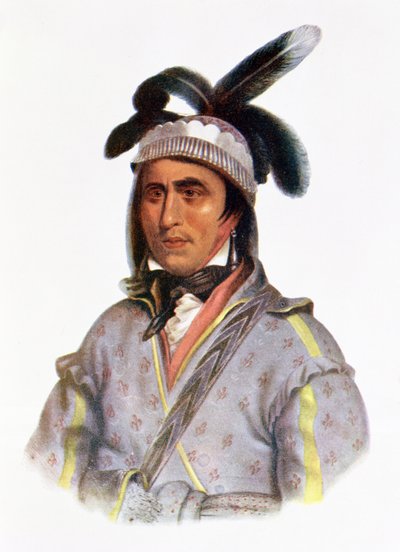 Opothle-Yoholo ، رئيس الخور ، 1825 ، رسم توضيحي من "القبائل الهندية لأمريكا الشمالية ، المجلد 2" ، بقلم توماس ل. مكيني وجيمس هول ، الحانة. جون جرانت بواسطة تشارلز بيرد كينج