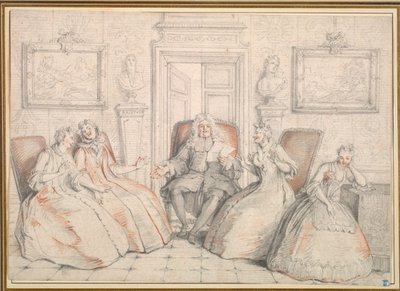 قراءة Trissotin إلى Philaminte و Bélise و Armande ... ، ربما ج. 1725-1726. بواسطة تشارلز كويبيل