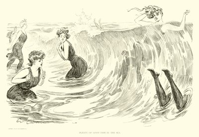 Illustration for The Social Ladder (engraving) بواسطة تشارلز دانا جيبسون